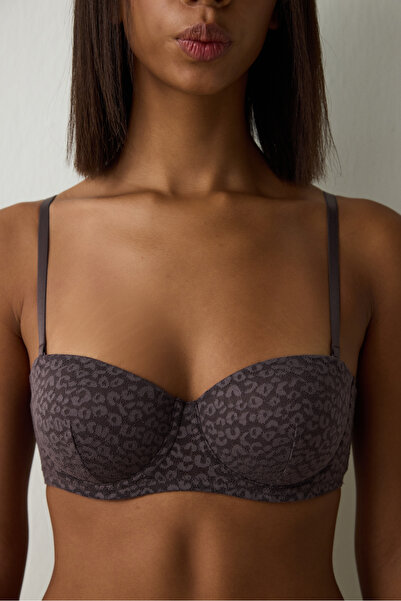 Penti Brown Bloom Lace Underwire Bra