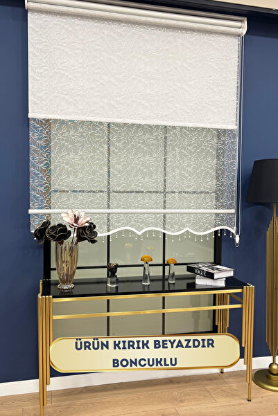 VOLPER MEKANİK Volper Vp2013 Çift Mekanizmalı Tül Ve Stor Perde Dal Desenli K...