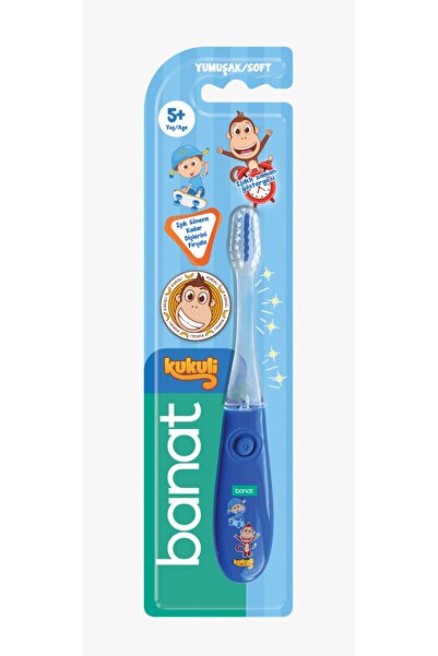 Banat Çocuk Diş Fırçası Kukuli - Işıklı
