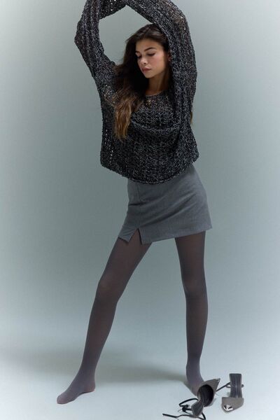 DeFacto Women's Black Thermal Pantyhose A7337Axns