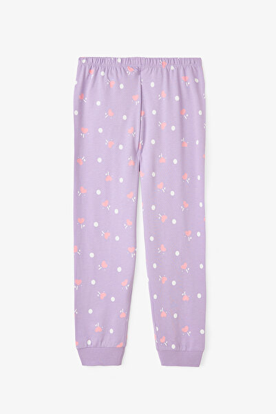 Penti Lilac Girls' Kuromi Friends Long Sleeve Cotton Pajama Set