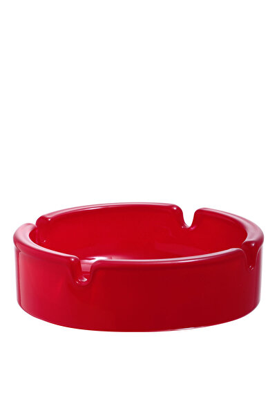 LAV Keyif Cam Küllük 2'li Kırmızı Yuvarlak