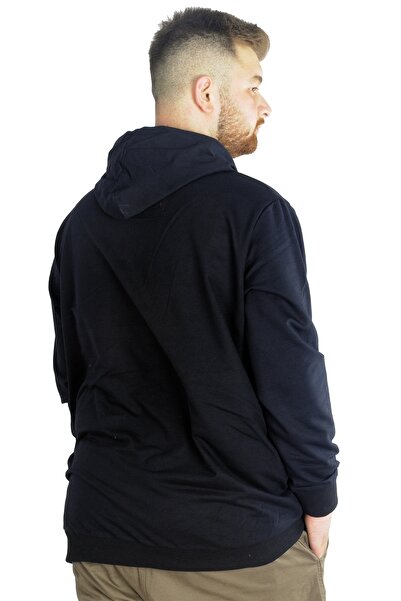 ModeXL Mode Xl Large Size Tracksuit Top 2ip Basic 20569 Navy Blue