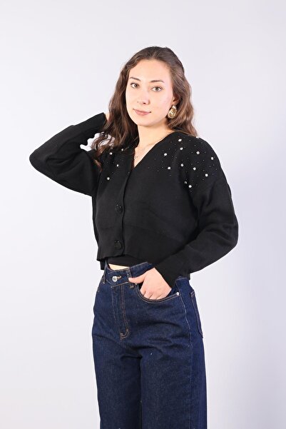 Mckanzie 1455 Buttoned Stone Mini Cardigan