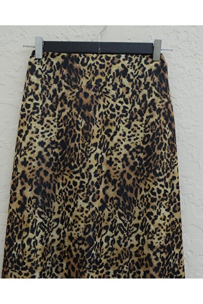 Modamorfo Leopardí vzorovaná rozšířená sukně - Leopard