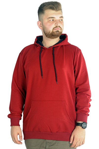 ModeXL Mode Xl Büyük Beden Eşofman Üstü 2ip Basic 20569 Bordo