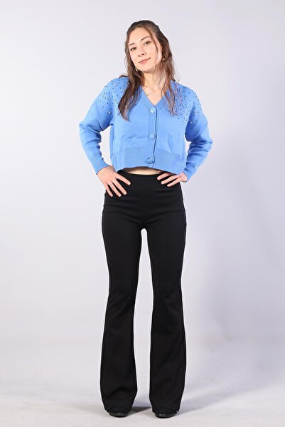 Mckanzie 1455 Buttoned Stone Mini Cardigan