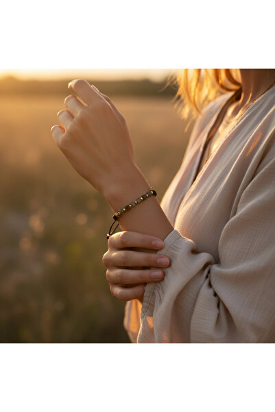 SUMRA سوار من الحجر الطبيعي المعتمد من لابرادوريت ماكرامي SPF-A-050