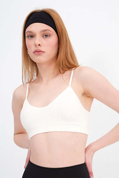 Addax Seamless Crop Tank Top with Chest Pad A6009-k1