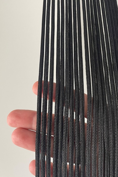 ARIKAN HOME Siyah Renk Jumbo Ip Serisi Yüksek Kalite Dokuma Özel Ölçü Ip Perde