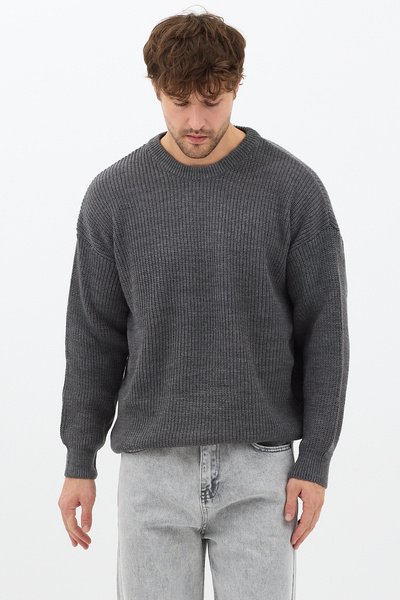 Tarz Cool Чоловічий фума Regular Fit велосипедний комір в'язаний трикотаж