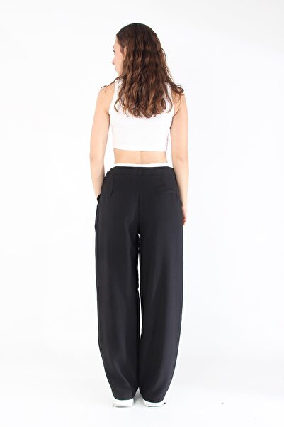 Mckanzie 6555 (n-2148) double belted wide leg pants