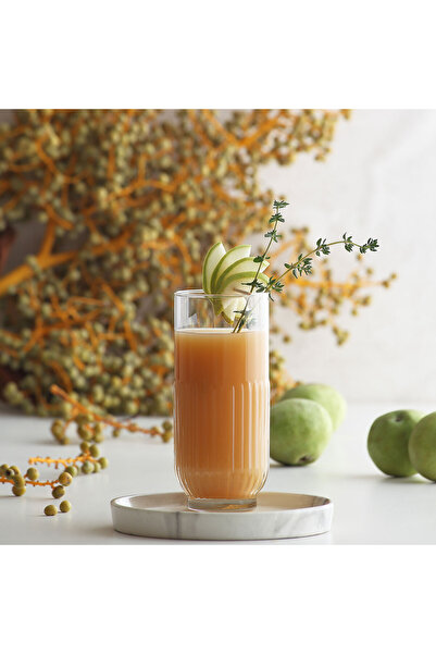 LAV Tokyo Glass Soft Drink Cup Set of 6 395 ml (Large Water/Cocktail/Iced Coffee Cup)