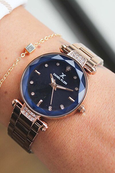 Daniel Klein ساعة يد نسائية بسوار فولاذي DK435207