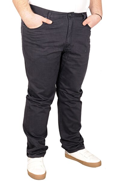 ModeXL Mode Xl Plus Size Men's Gabardine Trousers 21001 Navy Blue