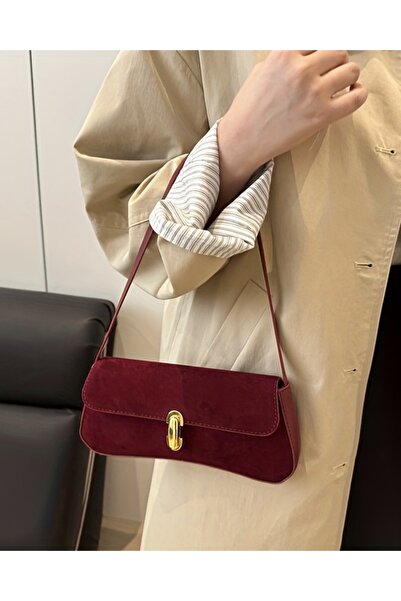 Rivina Liva Women's Vintage Gold Buckle Retro Model Hand and Shoulder Bag