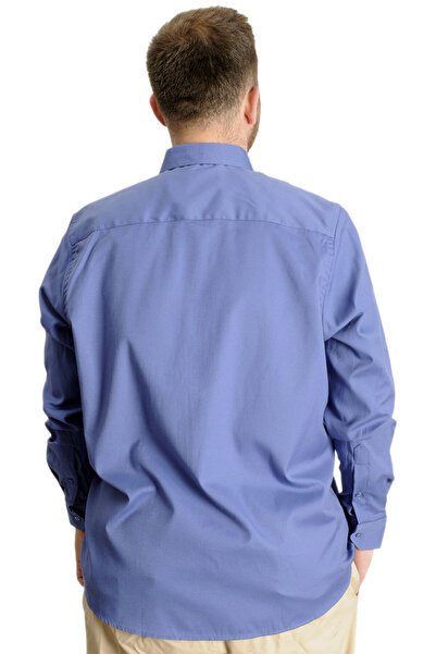 ModeXL Indigo Large Size Men's Shirt - U.Sleeve, Tom Oxford 23303