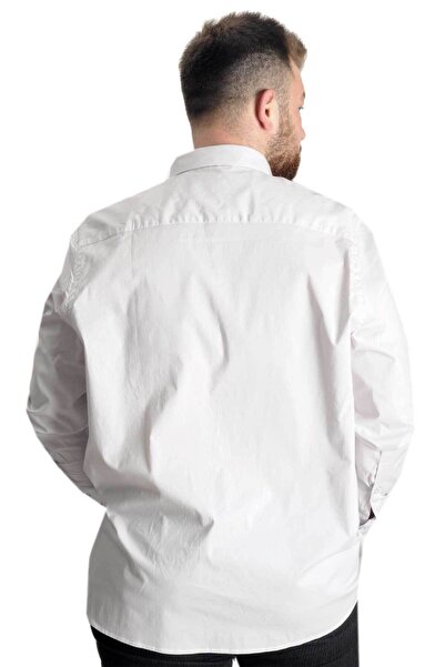 ModeXL Mode Xl Plus Size Shirt Ukol Pocket Lycra Poplin 20350 Gray