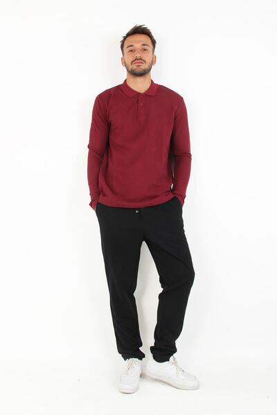 Mckanzie Φούτερ 5708 Model Polo Collar Waffle με υφή - Δύο κουμπιά