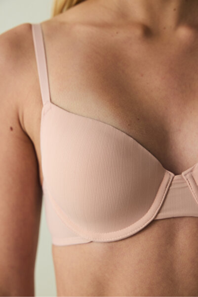 Penti Light Dusty Rose Underwire Push-Up Unpadded Removable Strap Bra