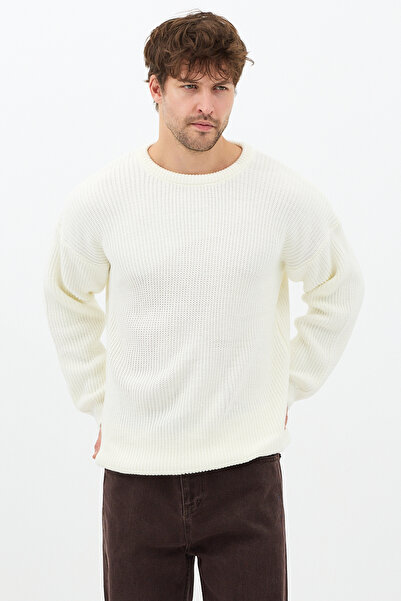 Tarz Cool Чоловічий трикотажний светр з резинкою Regular Triko