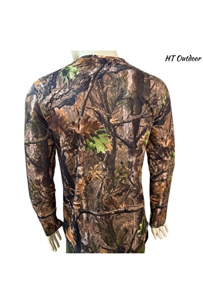 HT Outdoor το μοντέλο μας με σχέδιο δέντρου (πράσινα καφέ φύλλα)