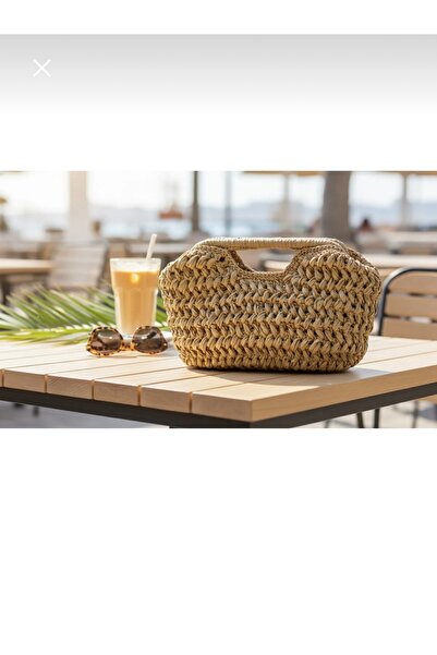 MODA Hasır Çanta, Rafya Çanta, Portföy Şık %100 El Emeği Gizli Burslu Çanta