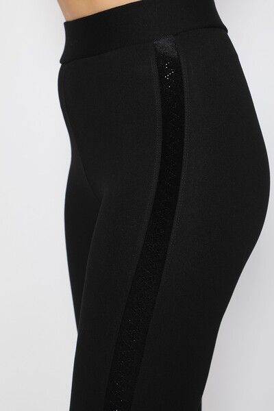 Alışveriş Sokağı Toparlayıcı Yüksek Bel Siyah Kışlık Kadın Tayt