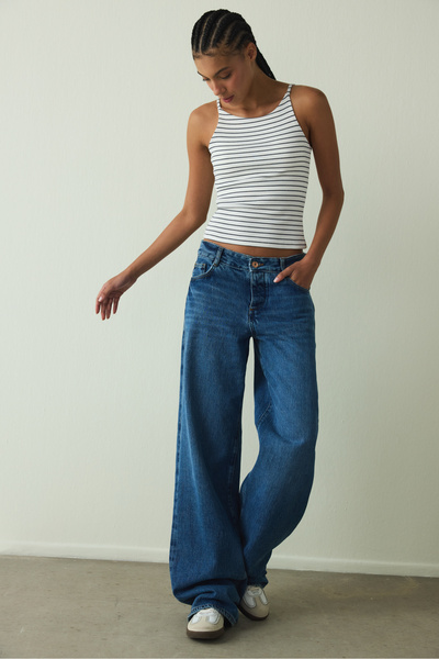 Penti Cupsecret Self-Padded Striped Halter Neck Bustier