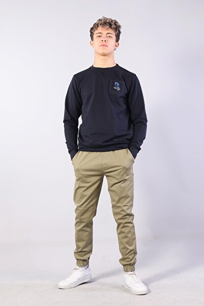 Mckanzie 8580 Ліва грудь з вишивкою у вигляді троянди, комір Sweat