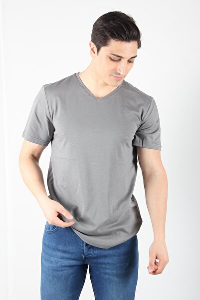Mckanzie Μπλουζάκι με λαιμόκοψη σε σχήμα V Basic Single Jersey Regular Fit 2021