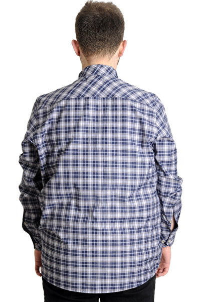 ModeXL Men's Plus Size Mode XL Shirt - Plaid, Long Sleeve, Grimelange 23300