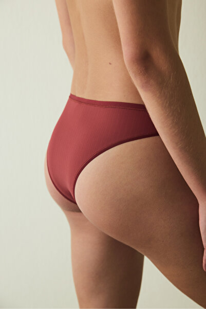 Penti Bordo Essentials V Cut Low Waist Brazilian Panties