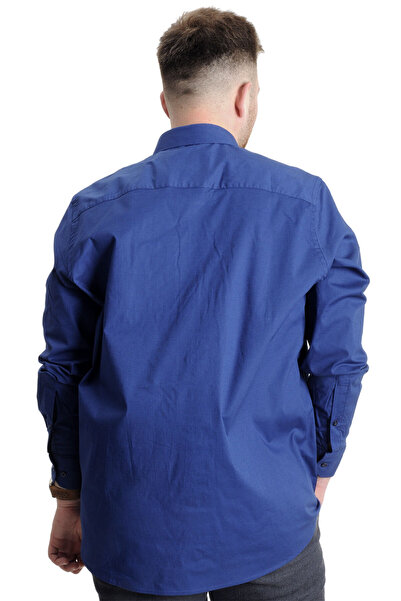 ModeXL Mode XL Large Size Men's Classic Pocket Shirt Lycra 20350 Saks