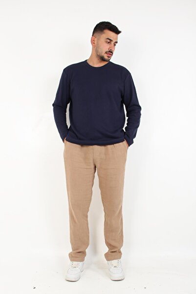 Mckanzie 5503 (5775) Φούτερ με λαιμόκοψη σε σχήμα O με έκπλυση με βελόνα