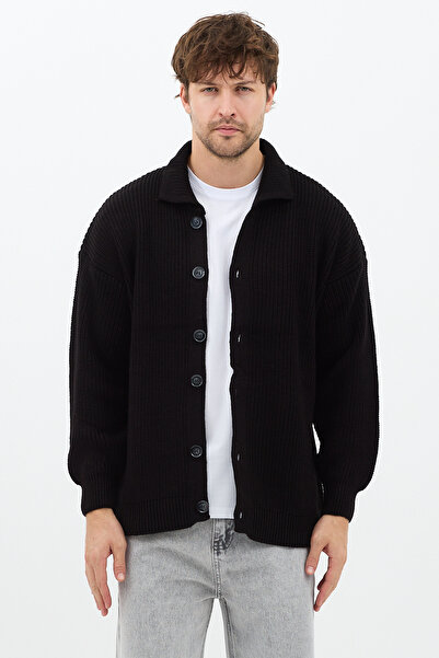 Tarz Cool Button Detailed Regular Fit Cardigan