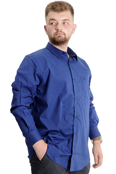 ModeXL Mode XL Large Size Men's Classic Pocket Shirt Lycra 20350 Saks