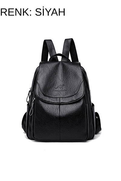 Buldug Γυναικείο σακίδιο πλάτης μεσαίου μεγέθους από μαλακό δέρμα - Μεγάλος ό...