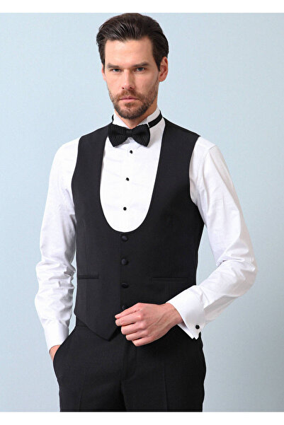 Ramsey Classic Black Plain Vest