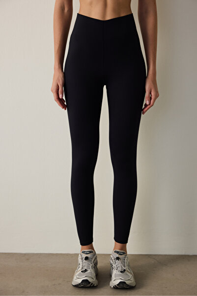 Penti Black High Support Shaping / Sculpting Effect High Waist Back Lock Leggings