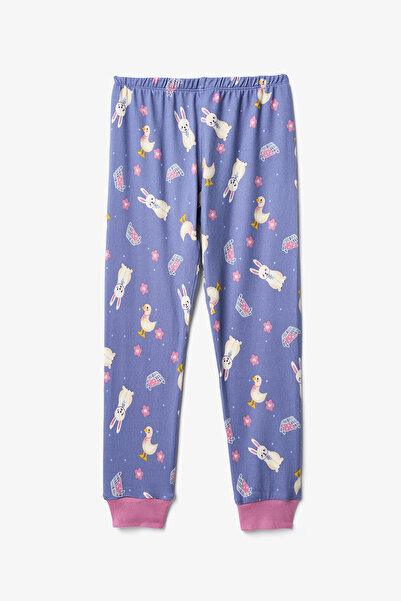 Penti Indigo Girl's Rabbit Patterned Pajama Set