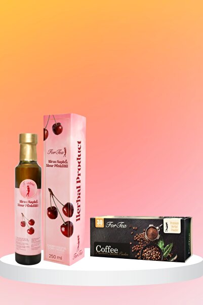 FORTEA Kahve Ve Kiraz Saplı Mısır Püsküllü Su