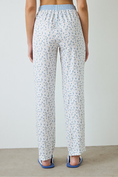 Penti Optisch weißer Lilah-Pyjamahose mit Blumenmuster