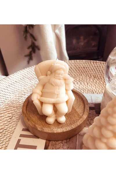 Handmade Decorative Christmas scented soy wax candle - Santa Claus armchair