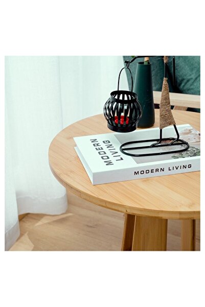 C&C Home Multifunctional Wooden Bamboo Sofa Side Table Coffee Table - Creative Minimalist Design