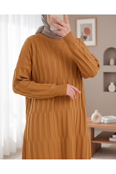 Modamorfo Тунка з круглим коміром, товстими смужками та вільним кроєм - помар...