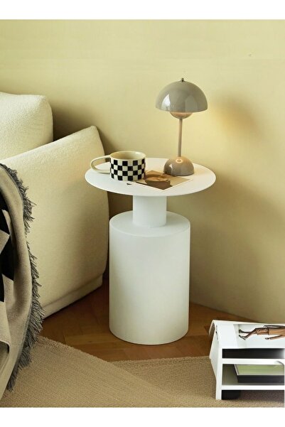 C&C Home Nordic Style Modern Minimalist Round Living Room Bedside Table