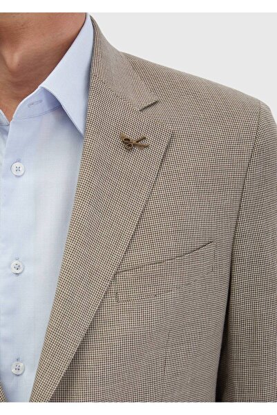 Ramsey Brown Zeroweight Slim Fit Wool Blend Suit