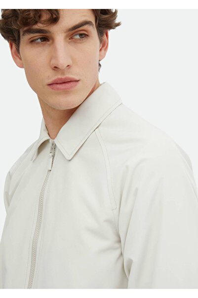 Ramsey Ecru Regular Fit Πουκάμισο Πέτο Casual Woven Παλτό