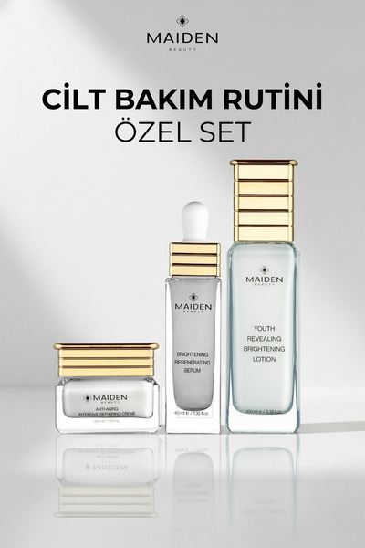 Maiden Beauty Cilt Bakım Rutini Özel Set, Yaşlanma Karşıtı Yoğun Onarıcı Krem...